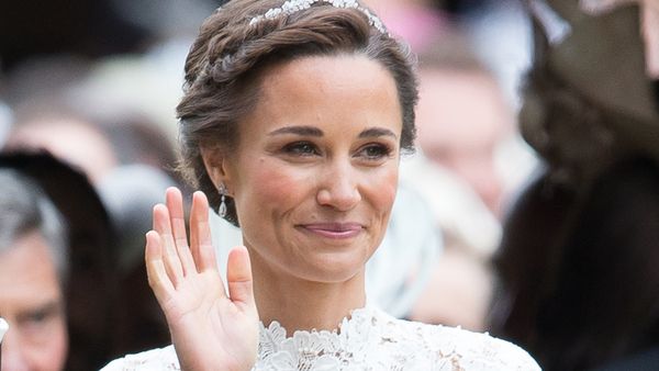 Pippa Middelton was a blushed and blushing bride on her wedding day. Image: Getty