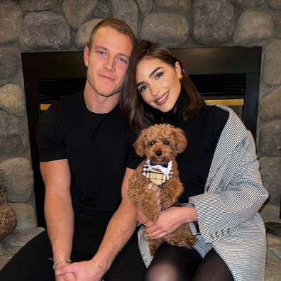 Olivia Culpo and Christian McCaffrey