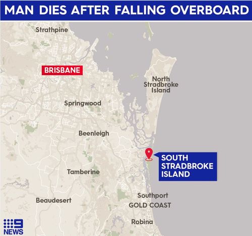 Man dies after falling from boat south of Brisbane