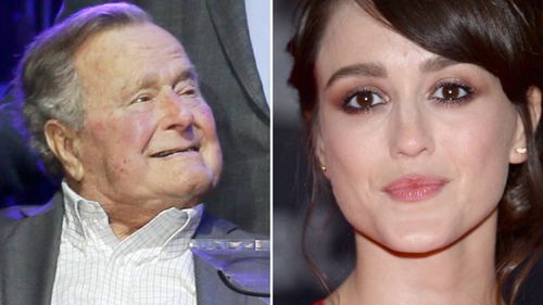 Actress accuses George H.W. Bush of touching her from behind