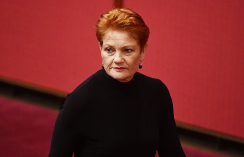 Pauline Hanson blasted the ceremony and said she's tired of feeling like a second-class citizen in her own country. (AAP)