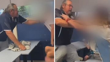 Footage filmed by a student captured the in-classroom brawl. 