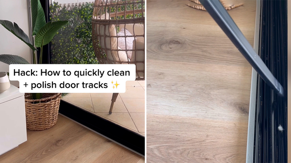 Easy Sliding Door & Window Track Cleaner, Give grimy sliding door and  window tracks new life with this easy cleaning hack! ✨, By Tasty Home
