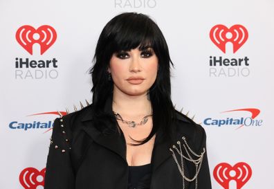 NEW YORK, NEW YORK - DECEMBER 09: Demi Lovato attends the Z100's iHeartRadio Jingle Ball 2022 Press Room at Madison Square Garden on December 09, 2022 in New York City. (Photo by Dia Dipasupil/Getty Images)
