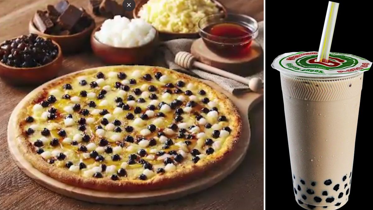 Dominos Taiwan launch bubble tea pizza - 9Kitchen