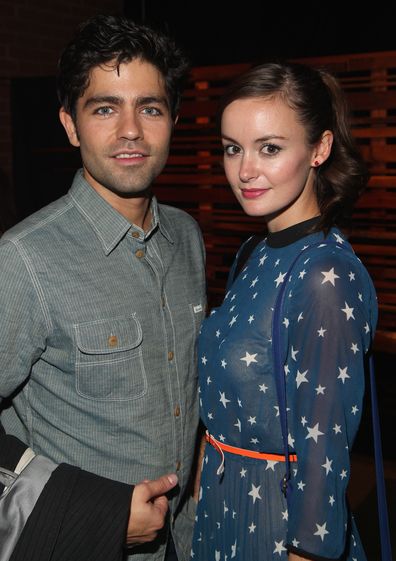 Adrian Grenier with Emily Caldwell in 2011.