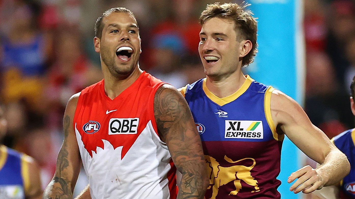 Lance Franklin and Harris Andrews