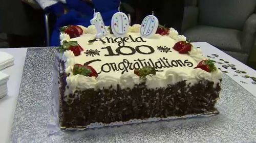 Sister Angela celebrated the big day at the Abbotsford Convent. (9NEWS)