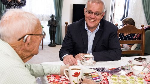 Australian Prime Minister Scott Morrison met with Sydney Kinsman at his home in Alice Springs.