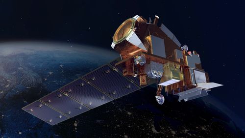 An artist's rendition depicts the JPSS-2 satellite