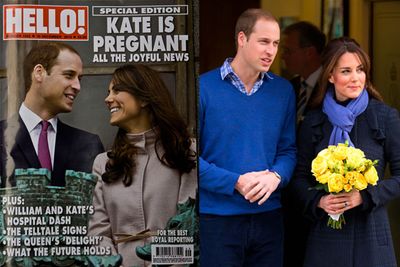 In November 2012, <b>Prince William</b> and <b>Duchess Kate</b> announced they're expecting a baby of their own. Naturally, the media went bananas. However, Kate was admitted to hospital after some complications. <p></p>On the right, William and Kate leave  King Edward VII hospital where the Duchess was being treated for acute morning sickness.