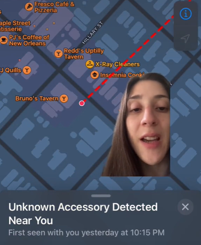 Woman tracking device