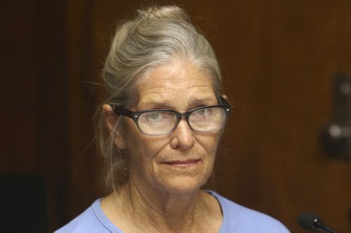 FILE - Leslie Van Houten is shown in a Los Angeles lockup on March 29, 1971. The Charles Manson follower has been released from a California prison after serving 53 years for two infamous murders. The California Department of Corrections and Rehabilitation said Tuesday, July 11, 2023, that Van Houten "was released to parole supervision." 