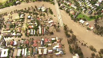 Pictures from above the Maribyrnong flood.
