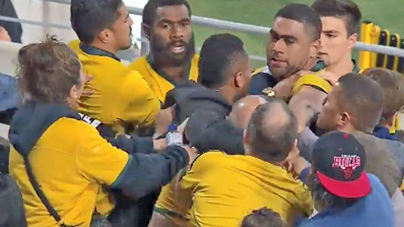 Wallabies fans and players in physical altercation after loss to Argentina Pumas