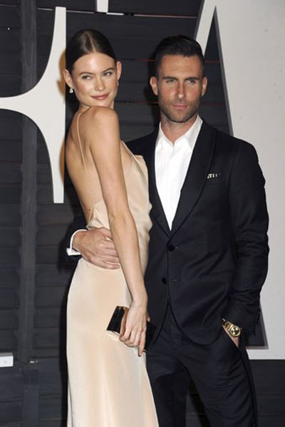 She's been married to Adam Levine since July last year. (AFP)