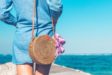 Woman with handbag