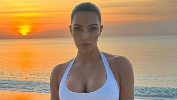Kim Kardashian on the Kardashian Turks and Caicos Islands holiday, April, 2024