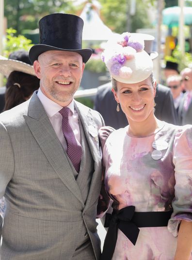 Mike Tindall and Zara Phillips attend Royal Ascot 2022 at Ascot Racecourse on June 14, 2022 in Ascot, England 