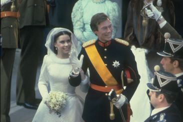 Grand Duchess Maria Teresa and Grand Duke Henri of Luxemburg married. 
