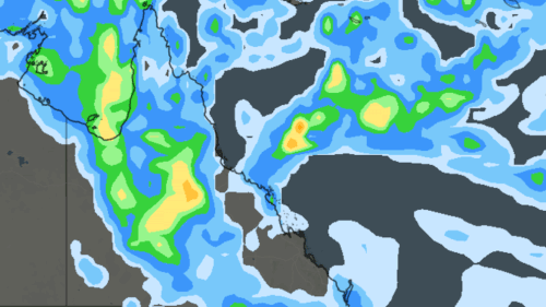 Weatherzone's accumulated precipitation forecast for Queensland. (Weatherzone)