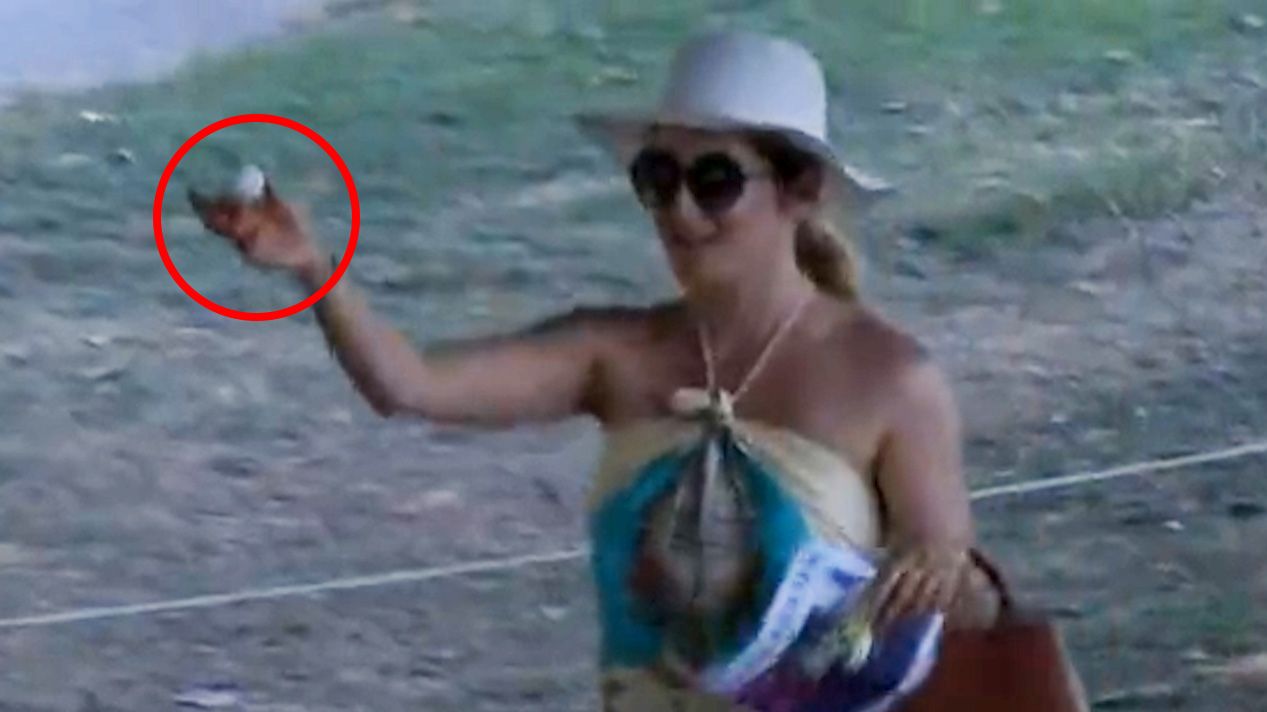 Clueless fan picks up Nelly Korda's golf ball after wayward approach shot