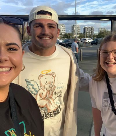 Nathan Cleary with fans