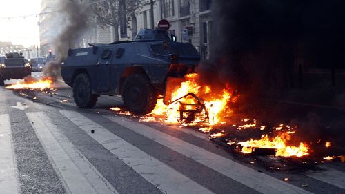 On Saturday, protesters, for the fourth weekend in a row, threw stones, torched cars and vandalised shops and restaurants in a protest against Macron's economic policies.

