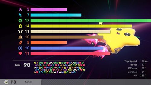 You can target challenges you're good at or target stat boosts like top speed, weight, boost, defence and attack to suit your play style.