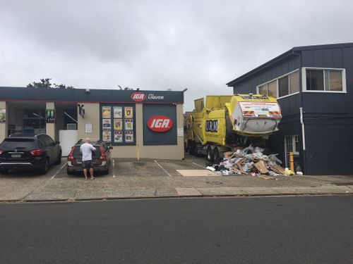 The load was dumped directly in front of the entrance to a nearby premises. (Australia Media)