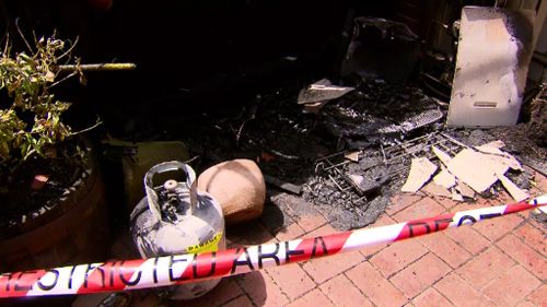 Two Melbourne men have been taken to hospital after a barbecue gas explosion. (9NEWS)