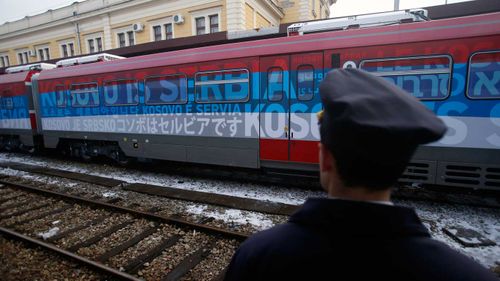 Serbia halts 'provocative' train heading to Kosovo's Serbian north