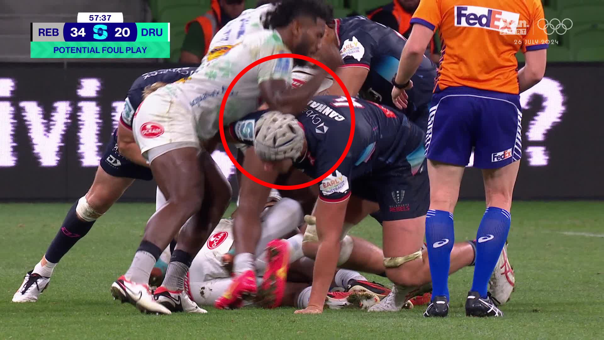 Fijian Drua star served six-week ban for striking 'incredibly vulnerable' player in the head
