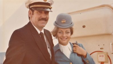 Flight attendant Ilona and husband Ian