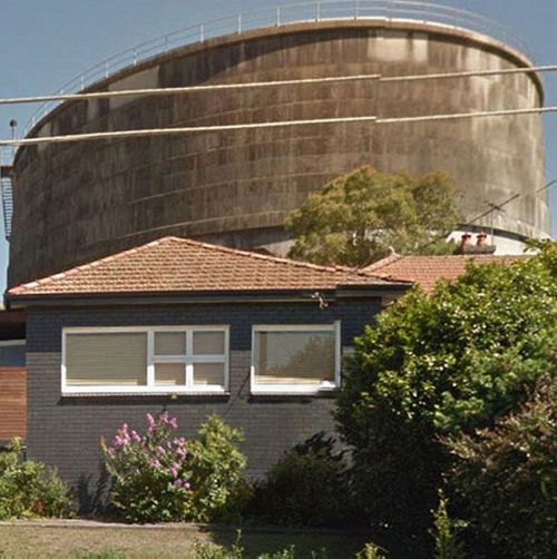 The house in Penshurst is sat in front of a large water tank. (Supplied)