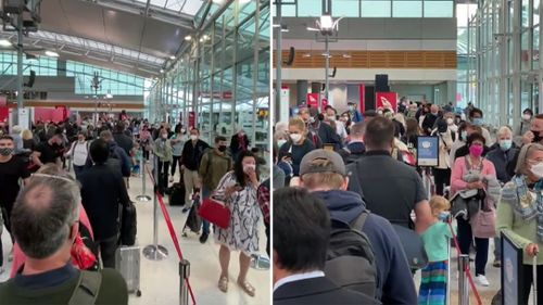 Passengers at Sydney Airport have faced long queues again, as staff shortages continue to create chaos.