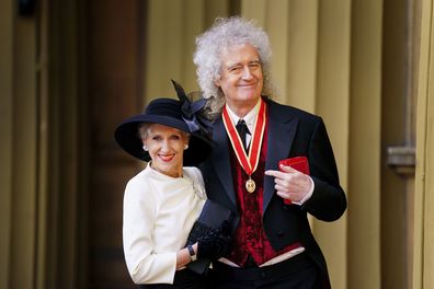 Sir Brian May and wife Anita Dobson 