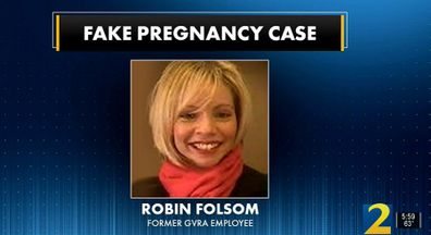 Robin Folsom fake pregnancy worker