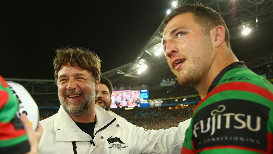 Russell Crowe, Sam Burgess, 2014 NRL Grand Final