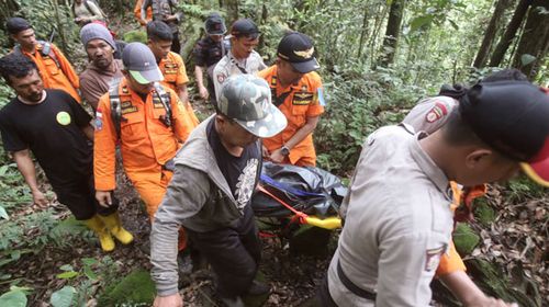 Body of German hiker found with ‘severed leg’ on Indonesian mountain   