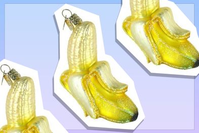9PR: Old World Christmas Banana Glass Blown Ornament
