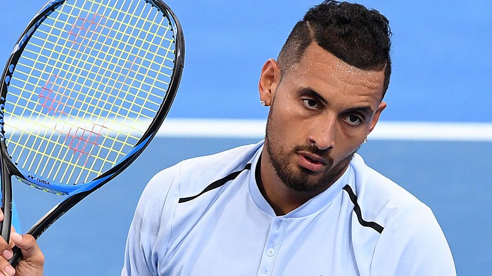 Kyrgios shows fighting spirit in Brisbane comeback win