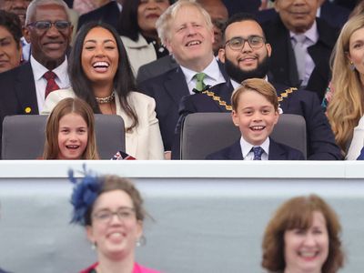 Prince George all smiles at Platinum Party at the Palace