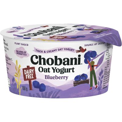 Chobani Oat Yogurt Blueberry Dairy Free 150g (**DAIRY FREE**)
