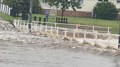 As the saying goes "if it is flooded, forget it". This photo was taken by Charlotte Bannister in Stanthorpe, in Queensland's southern downs region.