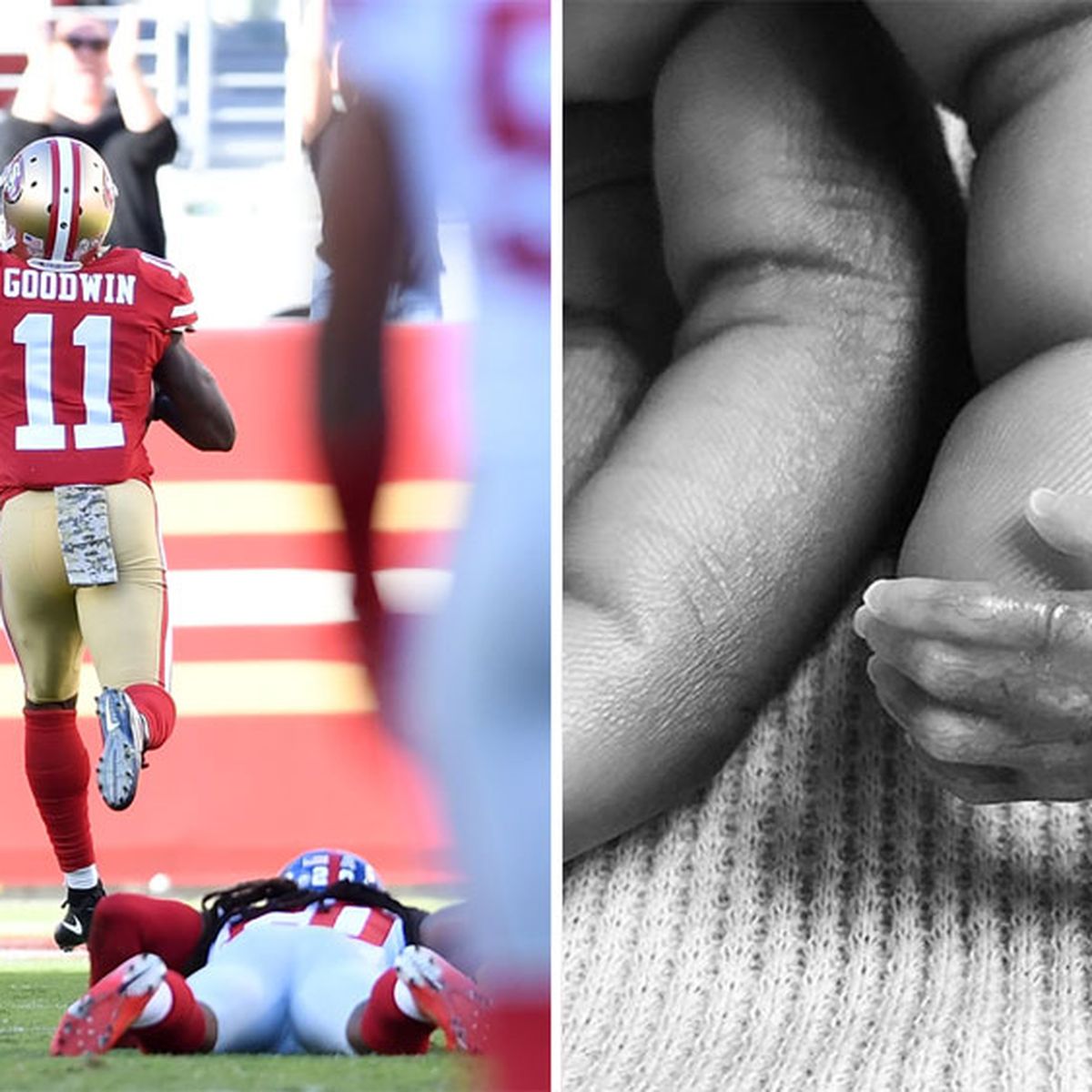 Marquise Goodwin COLLAPSES in the End Zone After Dedicating Emotional  Touchdown to His Lost Son 