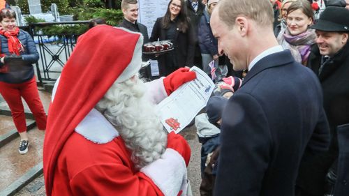 Prince George had written a wish-list for Santa. (AAP)