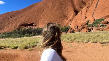 Uluru Base Walk gets you up close to the rock. 