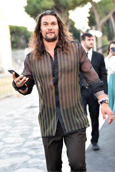 Jason Momoa in Rome in July 2019