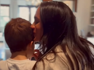 Meghan Markle kisses son Prince Archie in an Instagram video, March 2025
